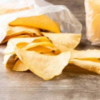 Tortilla Chips: A small or large bag of our house-made tortilla chips